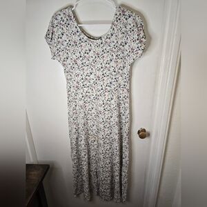 All That Jazz Floral Print Vintage Women's Dress Size 7/8